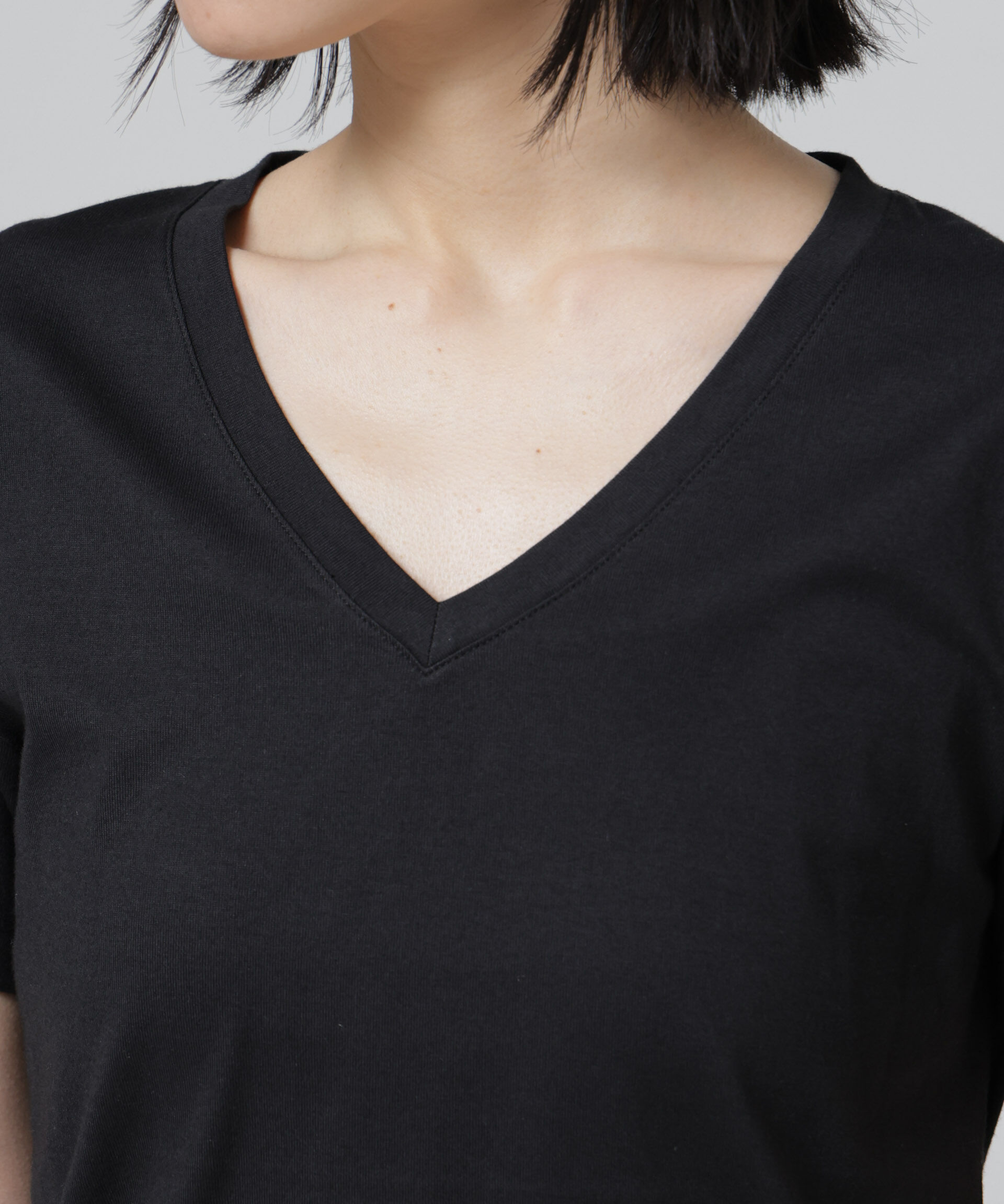 nano･universe「Anti Soaked(R) 汗染み防止VネックTシャツ」|Tシャツ・カットソー|