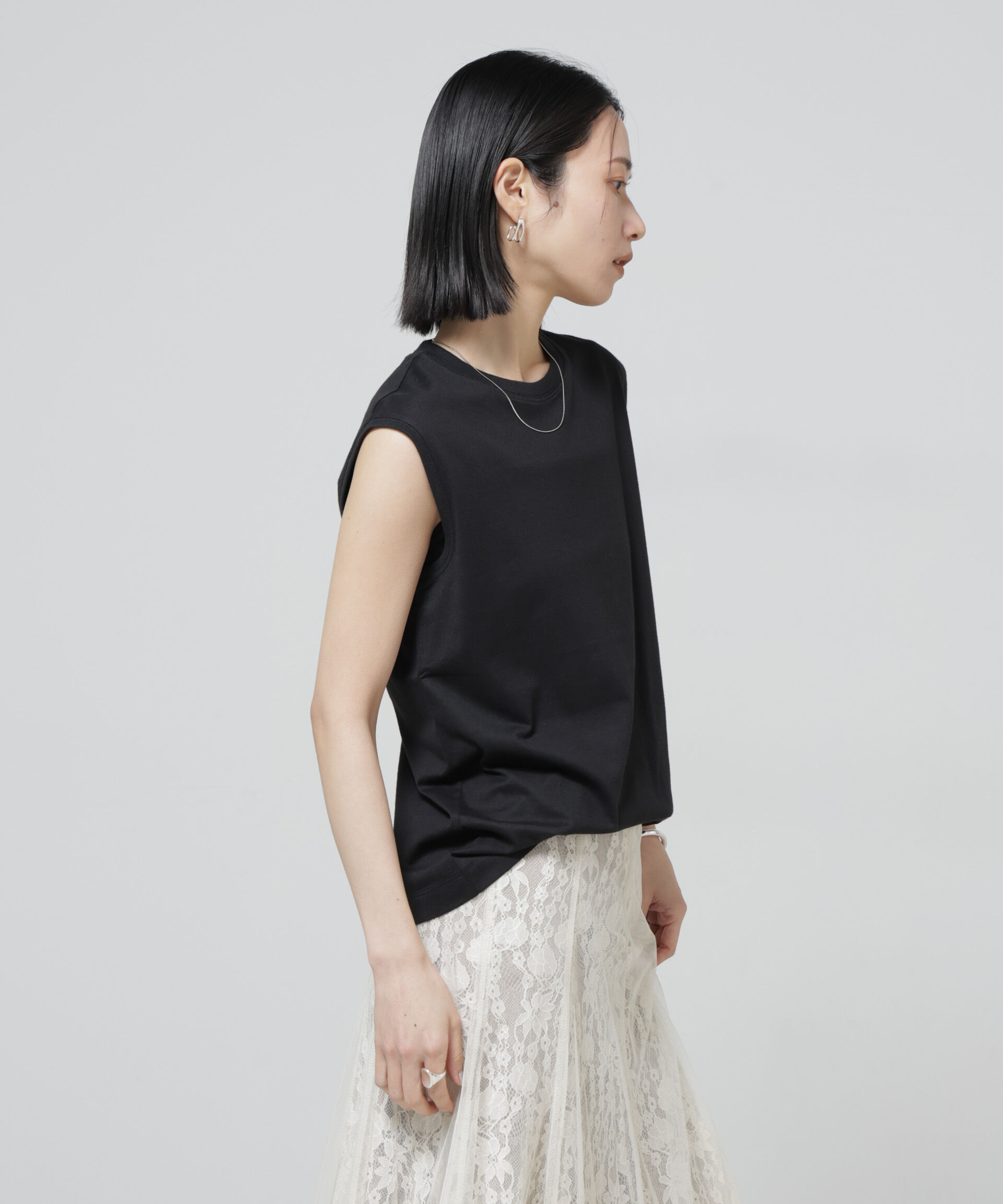 nano･universe「Anti Soaked(R) 汗染み防止ノースリーブTシャツ」|Tシャツ・カットソー|