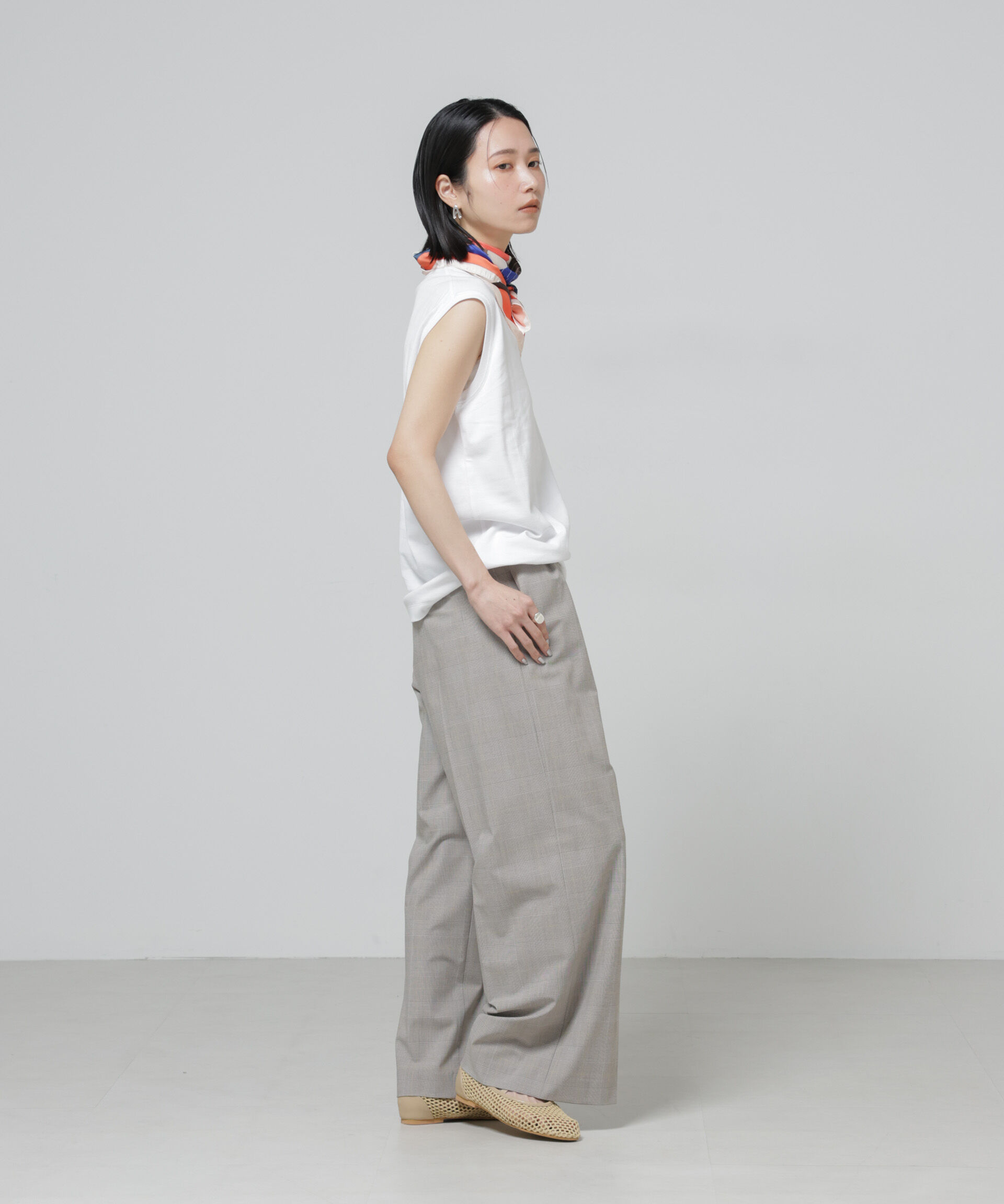 nano･universe「Anti Soaked(R) 汗染み防止ノースリーブTシャツ」|Tシャツ・カットソー|