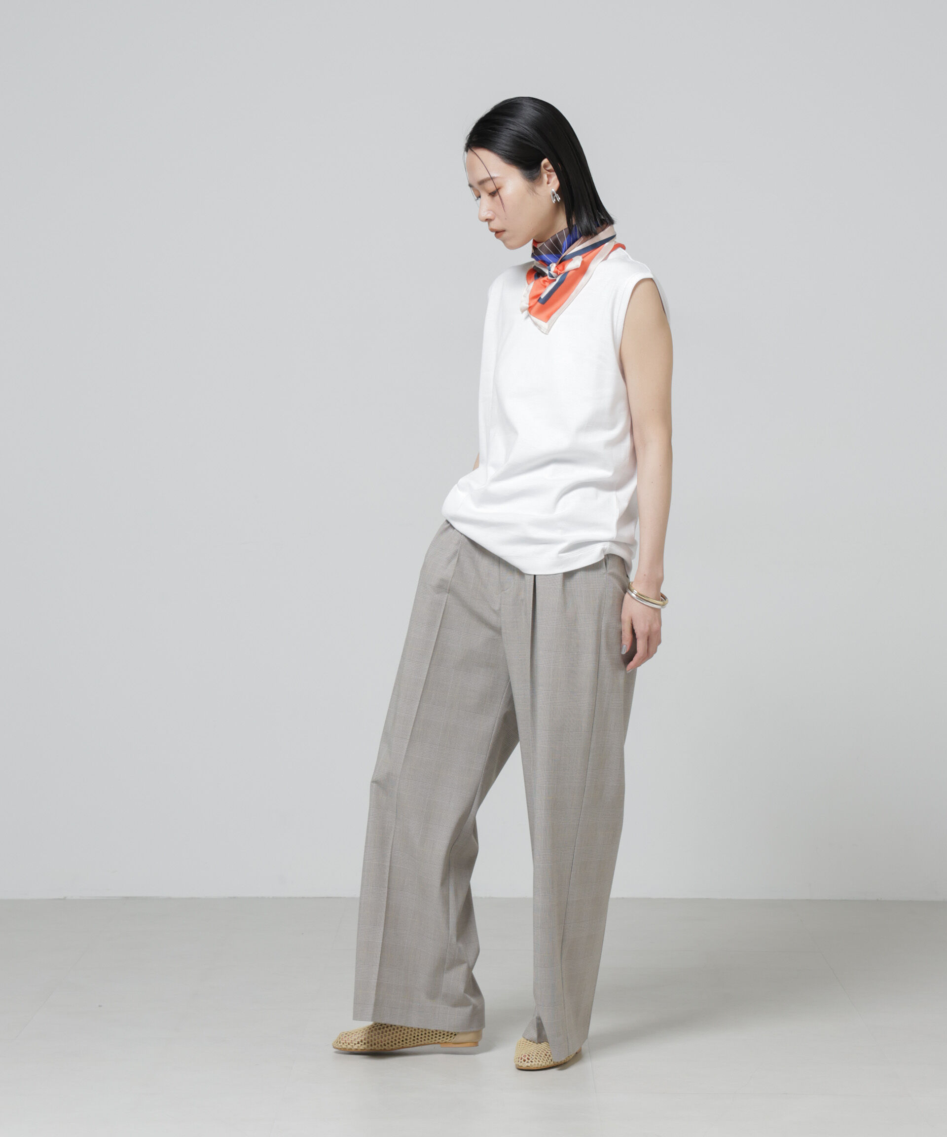 nano･universe「Anti Soaked(R) 汗染み防止ノースリーブTシャツ」|Tシャツ・カットソー|