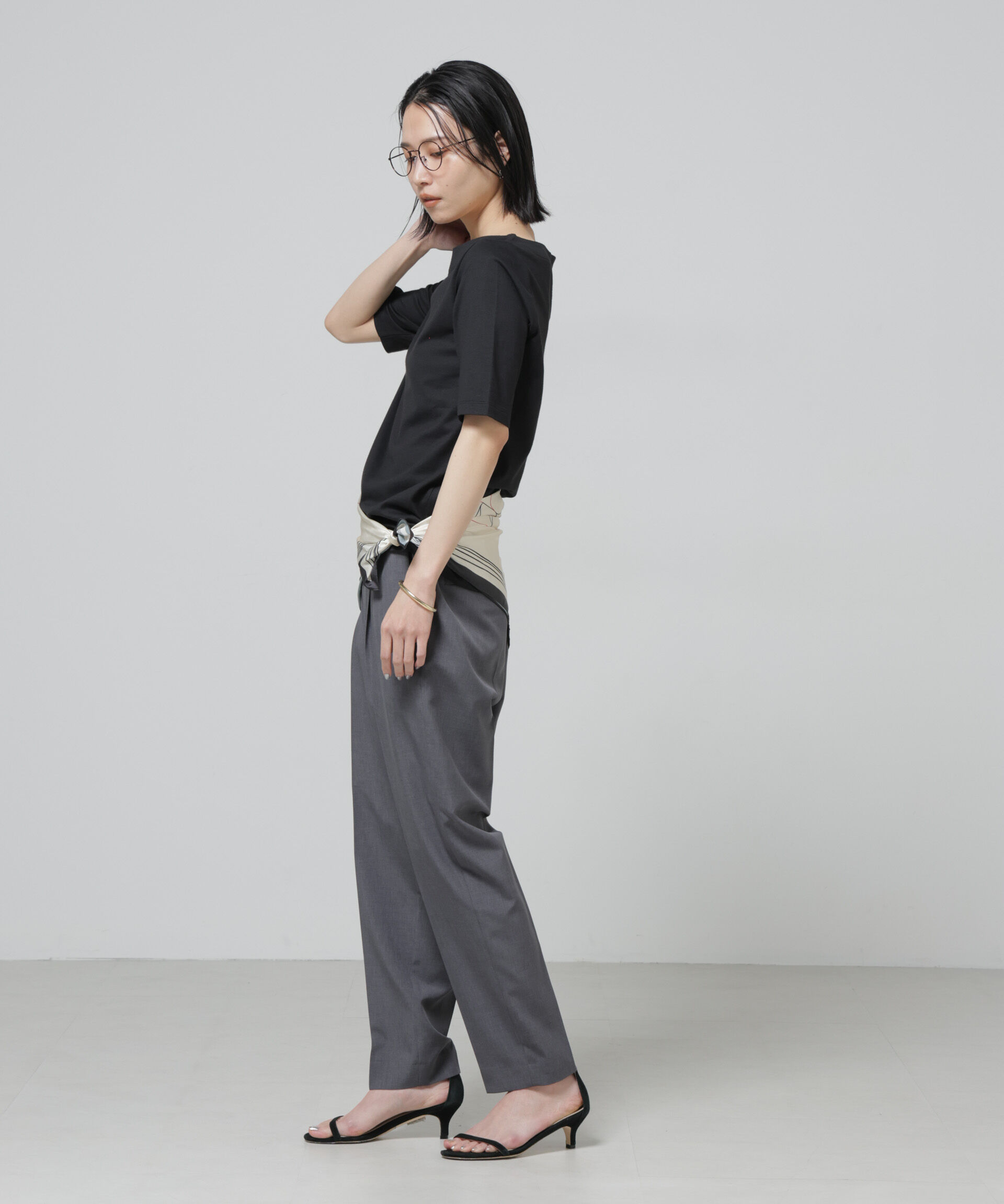 nano･universe「Anti Soaked(R) 汗染み防止ボートネックTシャツ」|Tシャツ・カットソー|