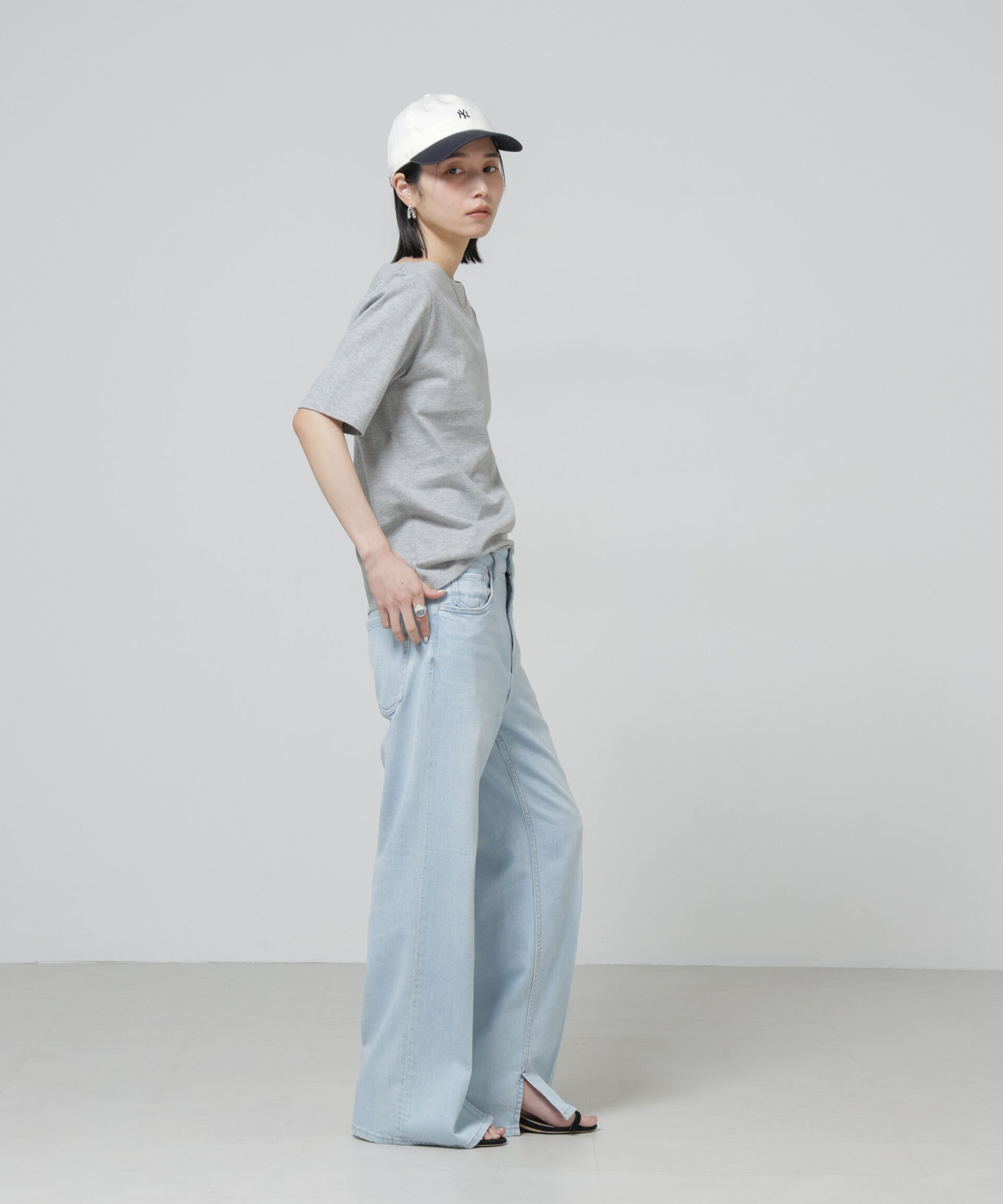 nano･universe「Anti Soaked(R) 汗染み防止ボートネックTシャツ」|Tシャツ・カットソー|