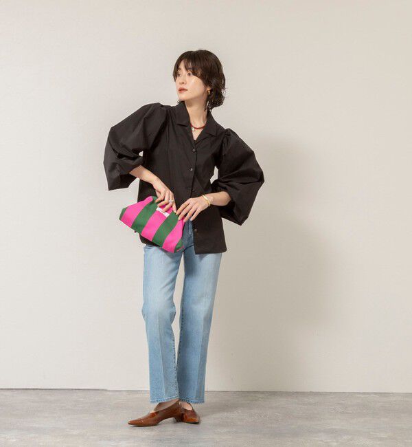 MAQWEL「【MAQWEL/マクウェル】ボリュームスリーブ開襟シャツ」|シャツ・ブラウス|