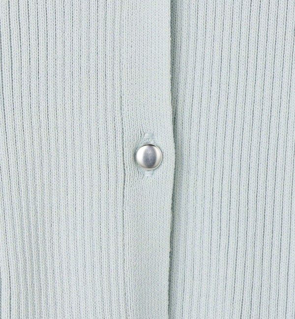 NOLLEY'S sophi「《手洗い可能》リブフレアスキッパーポロ襟カーディガン」|カーディガン|