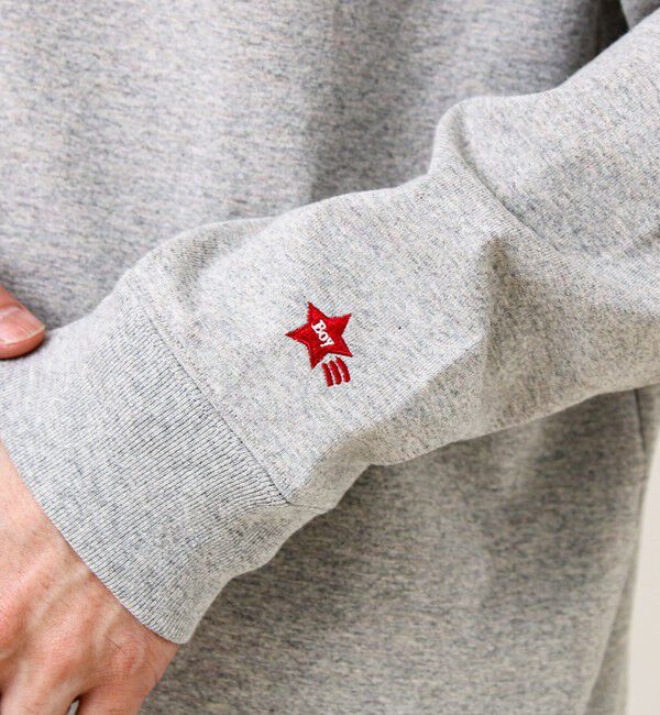 GLOSTER「【BOY刺繍】裏グラデーション ヘンリーネック ロンT」|Tシャツ・カットソー|