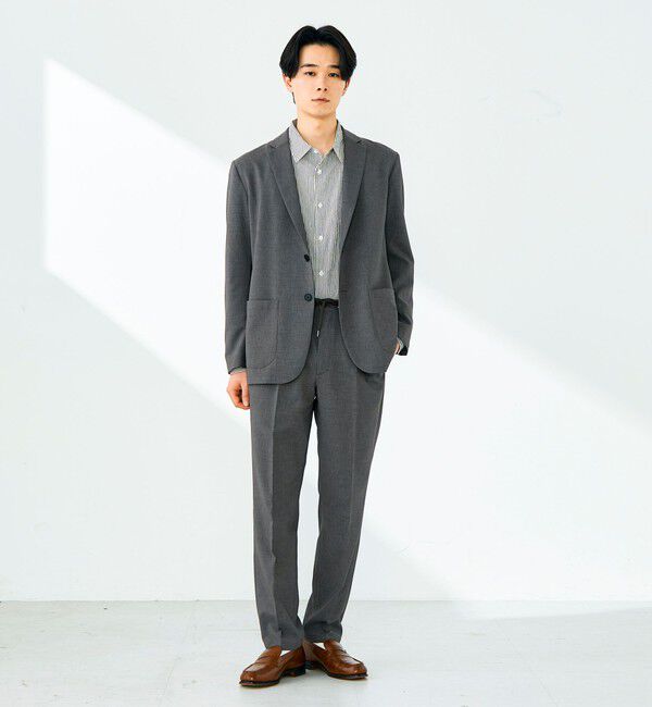 GLOSTER「【セットアップ対応】リネンタッチドビーイージーパンツ」|チノ|