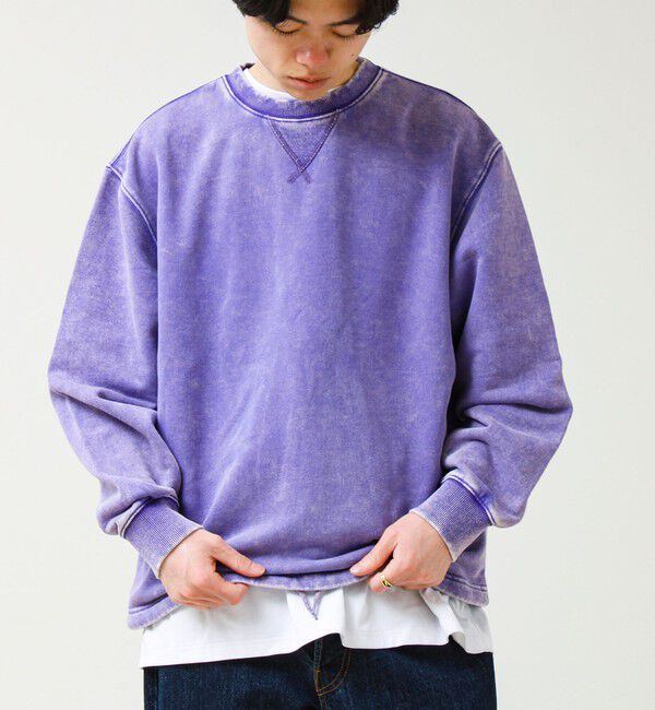 GLOSTER「カラフルスノーパウダー 裏毛プルオーバースウェット」|スウェット・ジャージ|