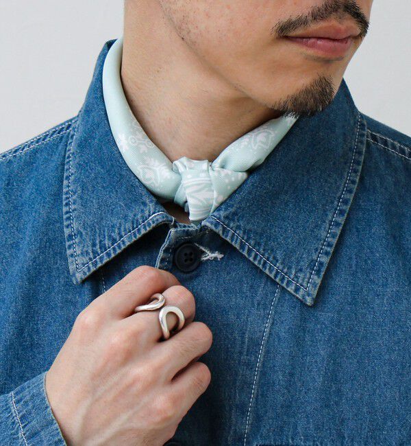 GLOSTER「【イタリア製】バンダナ柄ペイズリースカーフ」|バンダナ・スカーフ|