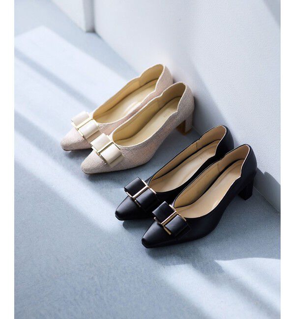 VIS「ハートカットリボンパンプス」|パンプス|