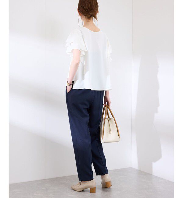 Rope&rsquo;Picnic「【WEB限定カラー】【UVケア・接触冷感・前後2WAY】フレアスリーブブラウス」|シャツ・ブラウス|