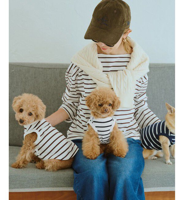 ROPE PICNIC PASSAGE「【DOG】リンクボーダータンクトップ」|その他|