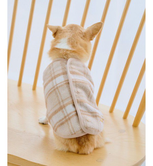 ROPE PICNIC PASSAGE「【DOG】チェック柄シャギーベスト」|その他|