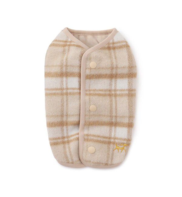 ROPE PICNIC PASSAGE「【DOG】チェック柄シャギーベスト」|その他|