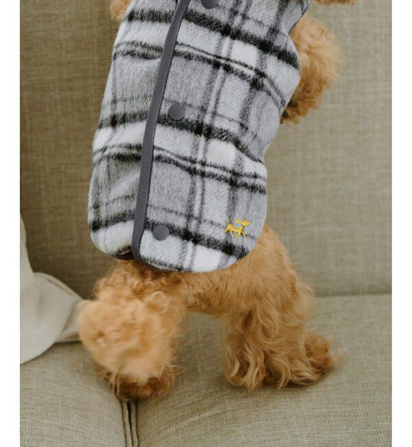 ROPE PICNIC PASSAGE「【DOG】チェック柄シャギーベスト」|その他|
