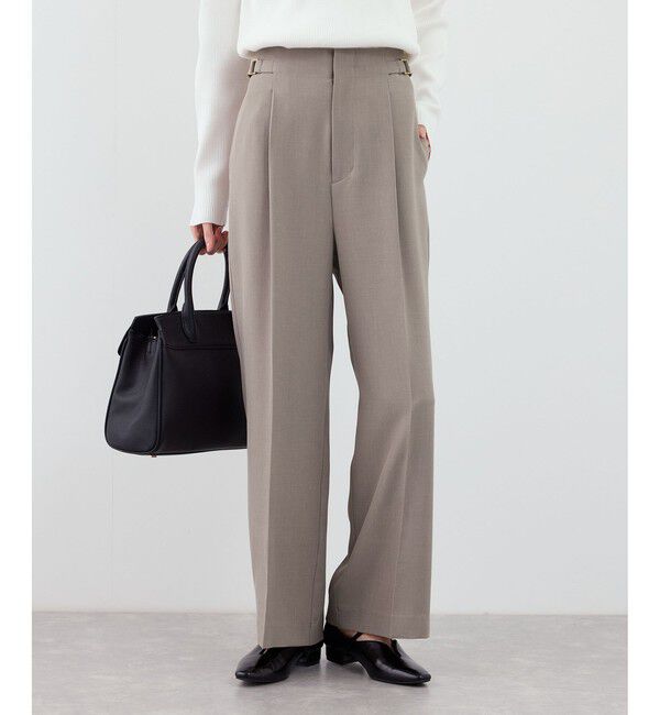 Rope&rsquo;Picnic「クリアツイルワイドパンツ/入卒式・セレモニー・セットアップ対応」|チノ|