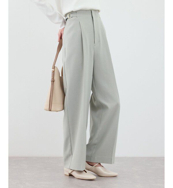 Rope&rsquo;Picnic「クリアツイルワイドパンツ/入卒式・セレモニー・セットアップ対応」|チノ|