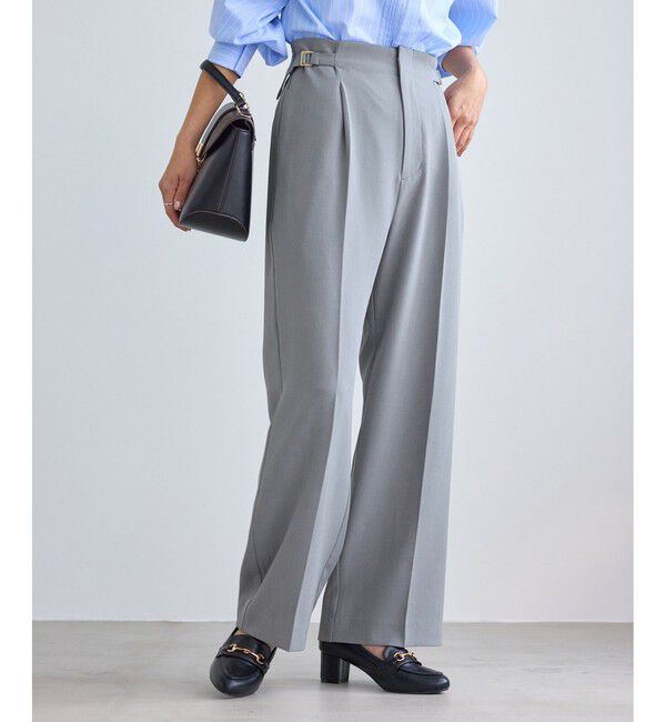 Rope&rsquo;Picnic「クリアツイルワイドパンツ/入卒式・セレモニー・セットアップ対応」|チノ|