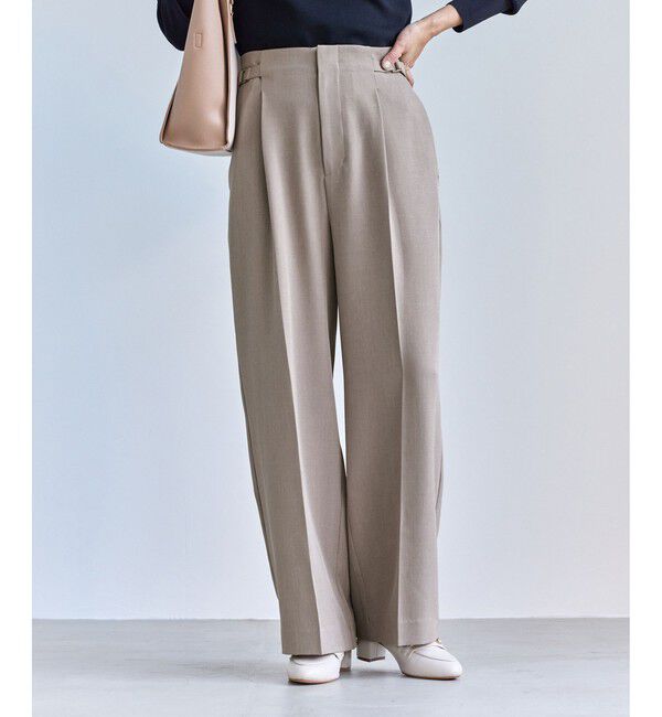 Rope&rsquo;Picnic「クリアツイルワイドパンツ/入卒式・セレモニー・セットアップ対応」|チノ|