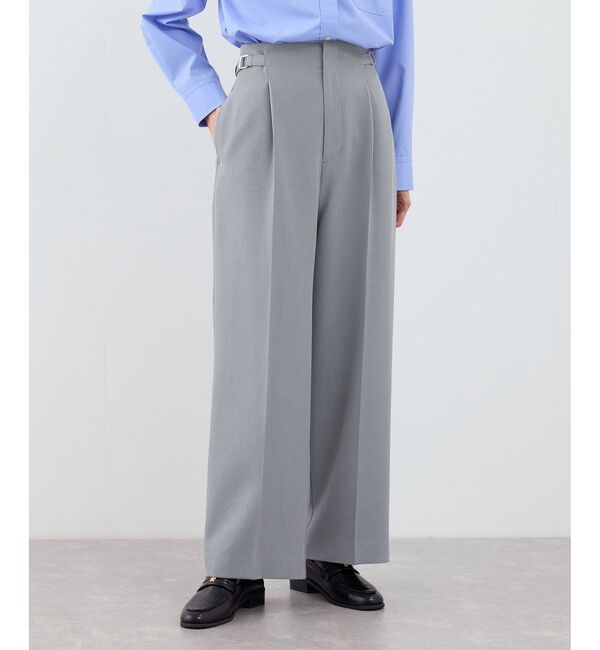 Rope&rsquo;Picnic「クリアツイルワイドパンツ/入卒式・セレモニー・セットアップ対応」|チノ|