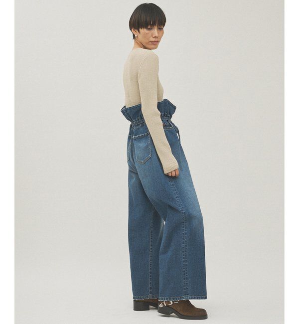  「フリルデニムパンツ」|デニム|