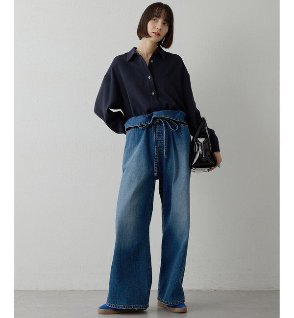  「フリルデニムパンツ」|デニム|