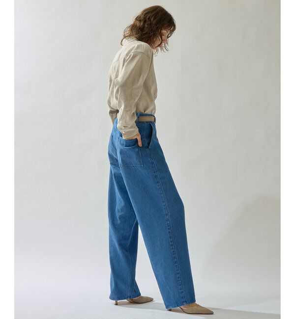 Drawing Numbers「【Drawing Numbers】リヨセルコットンワイドデニム」|デニム|