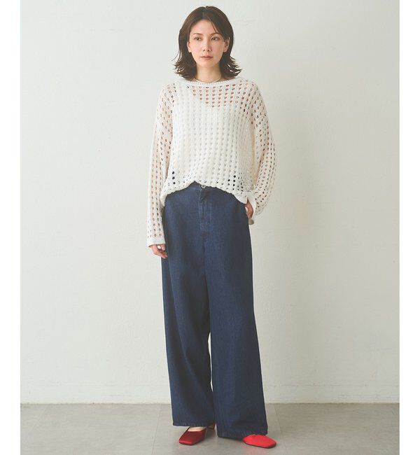 Drawing Numbers「【Drawing Numbers】リヨセルコットンワイドデニム」|デニム|