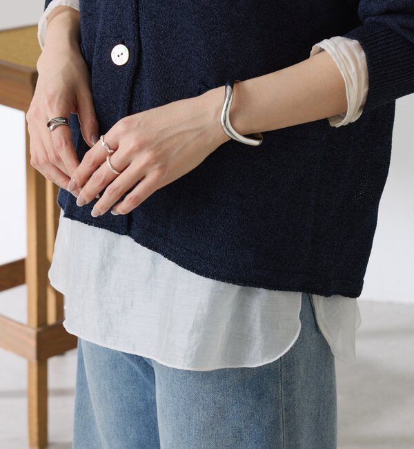  「【レイヤードに最適！】裾シアーロンT」|Tシャツ・カットソー|