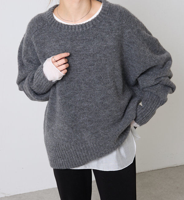  「【レイヤードに最適！】裾シアーロンT」|Tシャツ・カットソー|