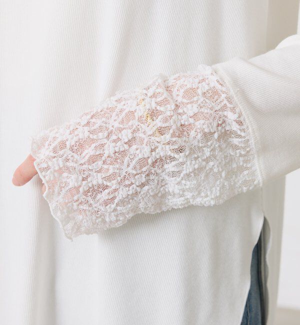  「【レイヤードに最適！】裾シアーロンT」|Tシャツ・カットソー|