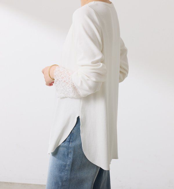  「【レイヤードに最適！】裾シアーロンT」|Tシャツ・カットソー|