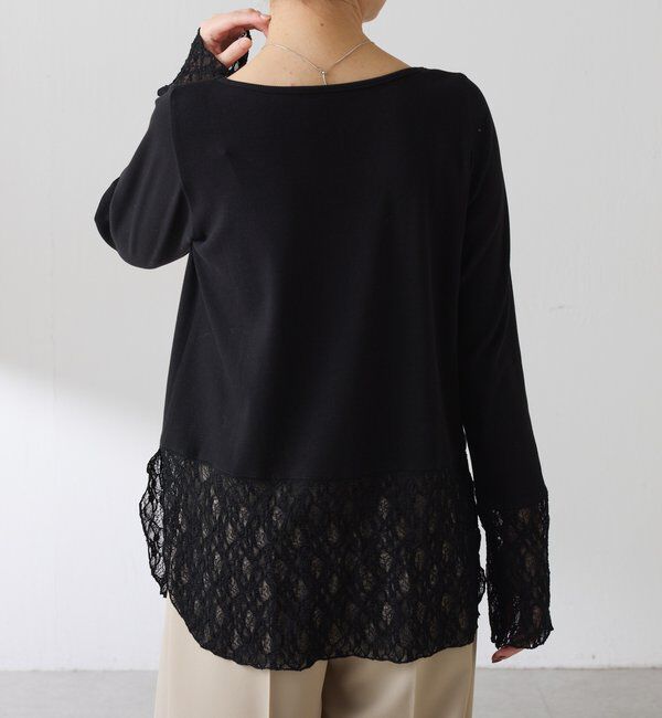  「【レイヤードに最適！】裾シアーロンT」|Tシャツ・カットソー|