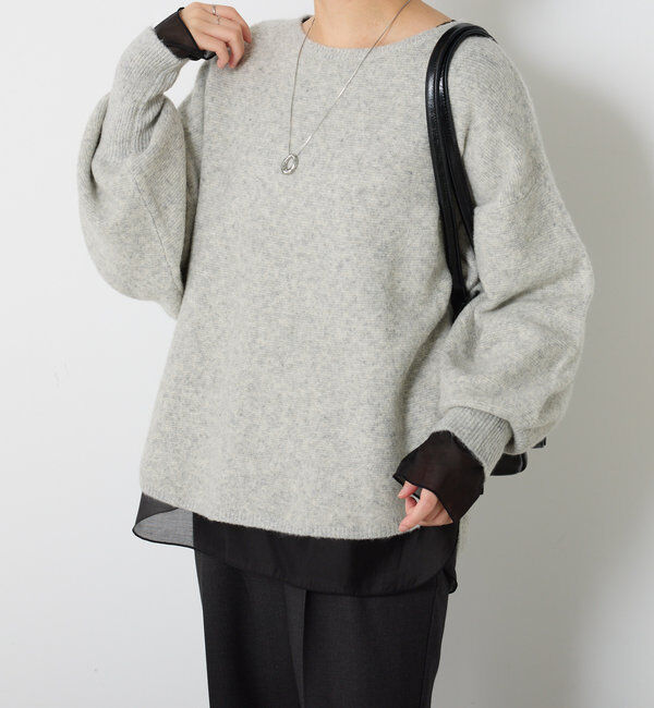  「【レイヤードに最適！】裾シアーロンT」|Tシャツ・カットソー|