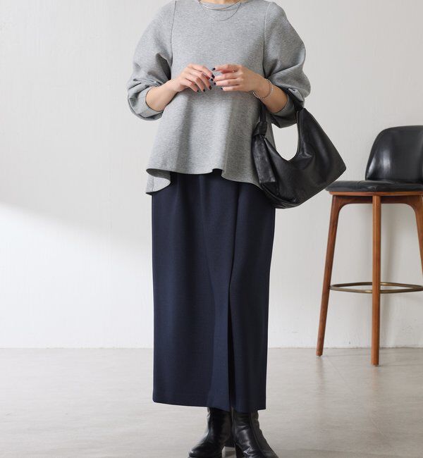  「袖ビジューペプラムカットソー」|Tシャツ・カットソー|