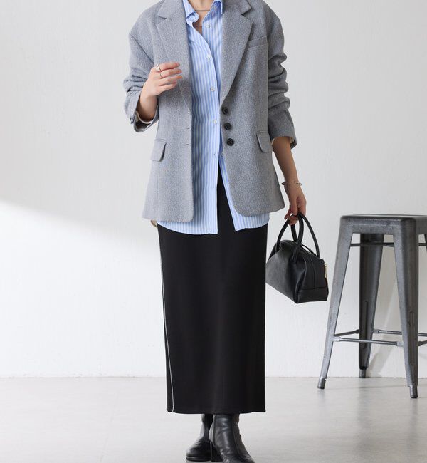  「【伸縮性◎】サイドラメダンボールタイトスカート/セレモニー」|スカート|