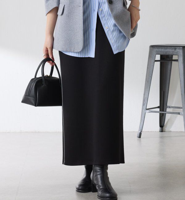  「【伸縮性◎】サイドラメダンボールタイトスカート/セレモニー」|スカート|