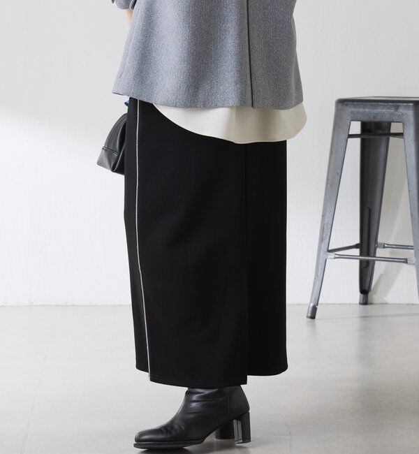  「【伸縮性◎】サイドラメダンボールタイトスカート/セレモニー」|スカート|