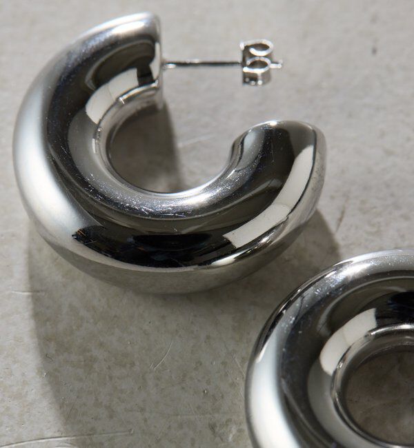  「【Sivelle./シヴェル】ステンレスボリュームフープピアス」|リング|