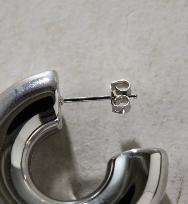  「【Sivelle./シヴェル】ステンレスボリュームフープピアス」|リング|