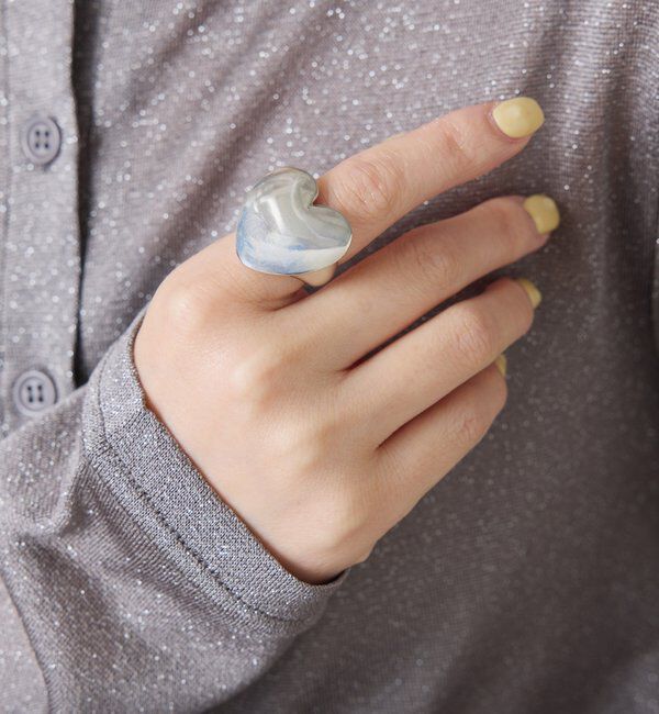  「【Sivelle./シヴェル】Silver925 ビッグハートリング」|リング|