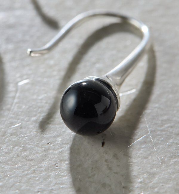  「【Sivelle./シヴェル】Silver925オニキスドロップピアス」|リング|