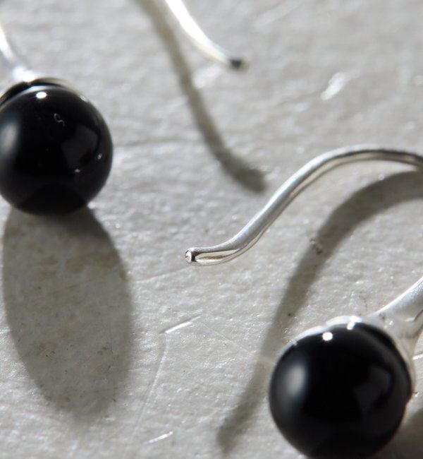  「【Sivelle./シヴェル】Silver925オニキスドロップピアス」|リング|