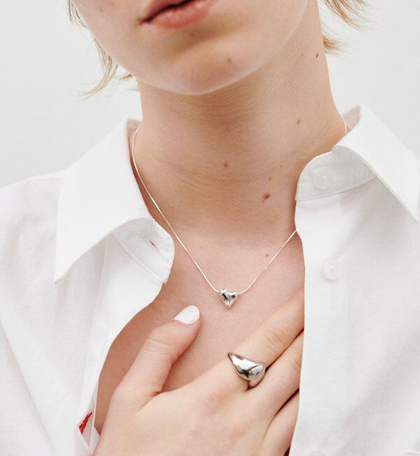  「【Sivelle./シヴェル】Silver925 シャイニーハートネックレス」|リング|
