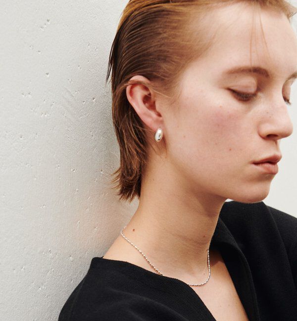  「【Sivelle./シヴェル】Silver925 セミサークルピアス」|リング|