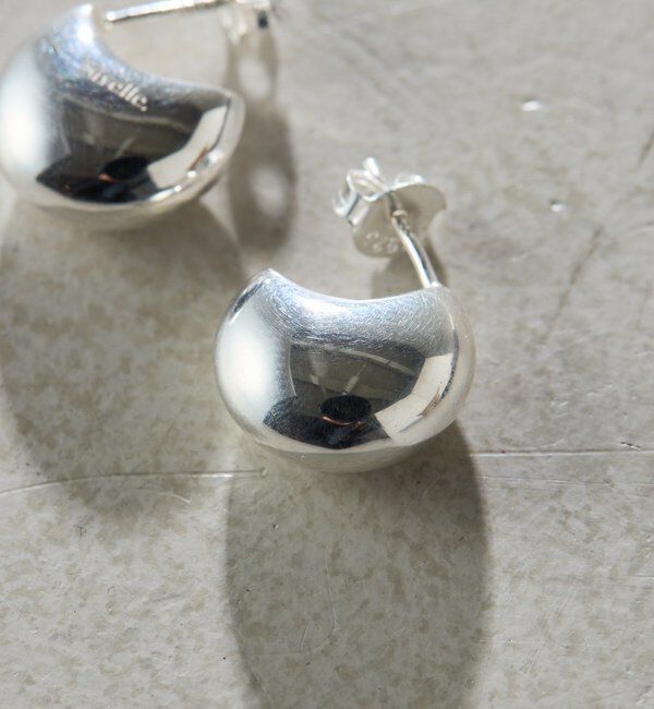  「【Sivelle./シヴェル】Silver925 セミサークルピアス」|リング|