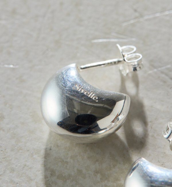  「【Sivelle./シヴェル】Silver925 セミサークルピアス」|リング|