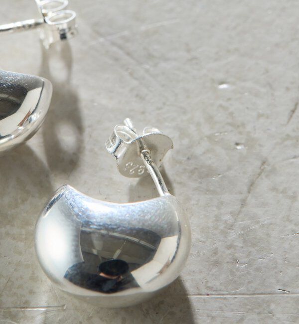  「【Sivelle./シヴェル】Silver925 セミサークルピアス」|リング|