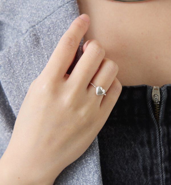  「【Sivelle./シヴェル】Silver925 ハートツイストリング」|リング|