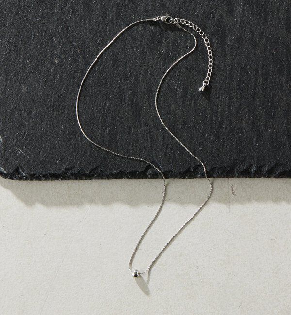  「【Sivelle./シヴェル】スモールボールショートネックレス/ステンレス」|リング|