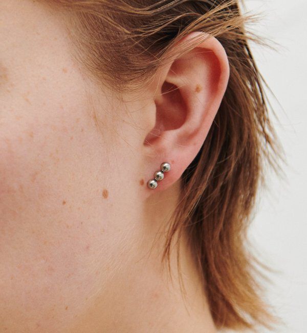  「【Sivelle./シヴェル】ステンレスボールスティックピアス」|リング|